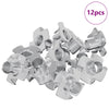 Lävistetty T-pultti 12 kpl Hopea M6 mm Teräs