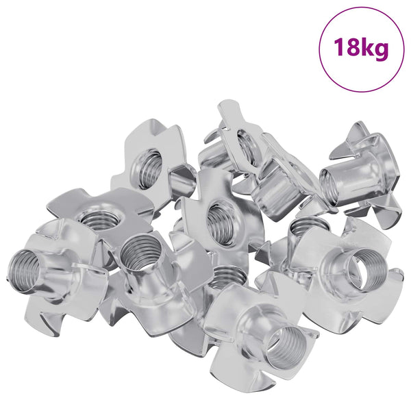 Lävistetty T-pultti 7200 kpl Hopea M6 mm Teräs