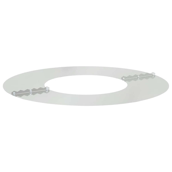 sopiva Litteälle puu rengalle Hopea Ø30/60 cm Galvanoitu teräs