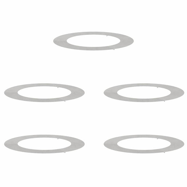 sopiva Litteille puu renkaalle 5 kpl Hopea Ø60/90 cm