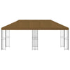 Puutarhateltta 6 x 3 m Taupe Polyesteri ja teräs 190 gsm