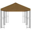 Puutarhateltta 6 x 3 m Taupe Polyesteri ja teräs 190 gsm