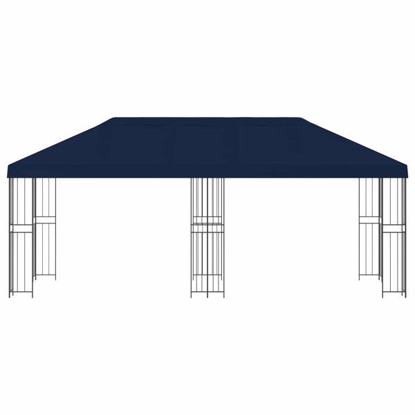 Puutarhateltta 6 x 3 m Sininen Polyesteri ja teräs 190 gsm