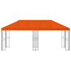 Puutarhateltta 6 x 3 m Oranssi Polyesteri ja teräs 190 gsm