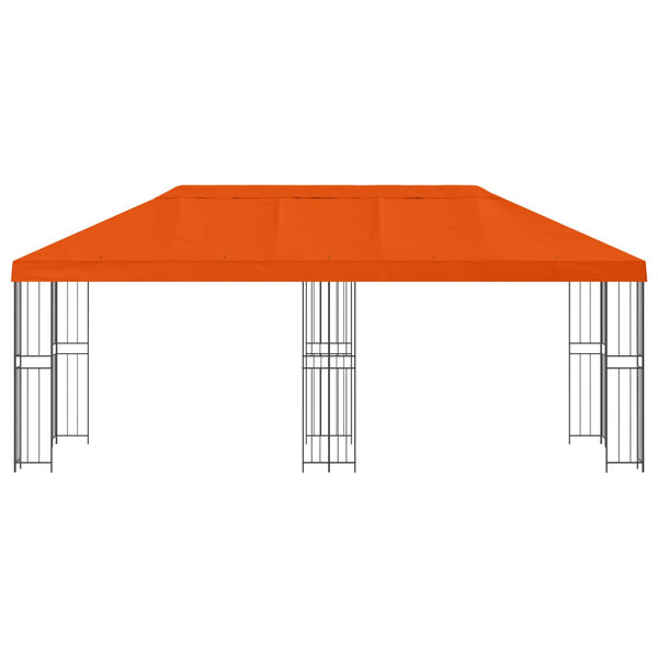Puutarhateltta 6 x 3 m Oranssi Polyesteri ja teräs 190 gsm