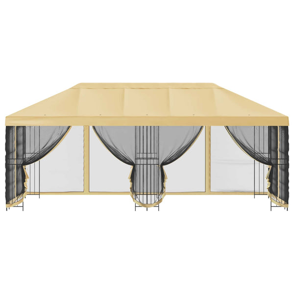 Paviljonki sivuseinillä 6 x 3 m Kerma Polyesteri ja teräs