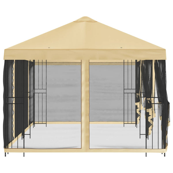 Paviljonki sivuseinillä 6 x 3 m Kerma Polyesteri ja teräs