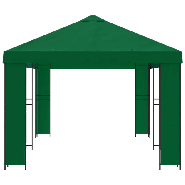Puutarhateltta 6 x 3 m Vihreä Polyesteri ja teräs 190 gsm