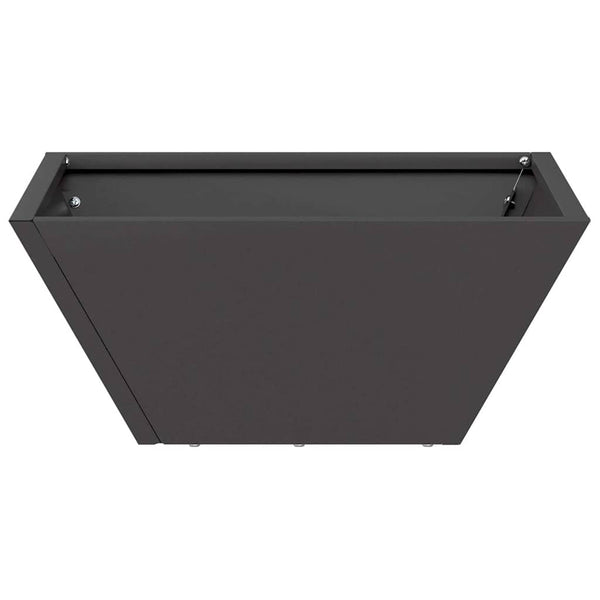 Puutarha ruukku Musta 35 x 35 x 15 cm Kylmävalssattu teräs