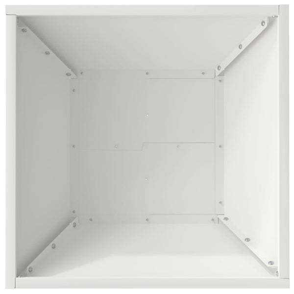 Puutarha ruukku 5 kpl valkoinen 40 x 40 x 15 cm
