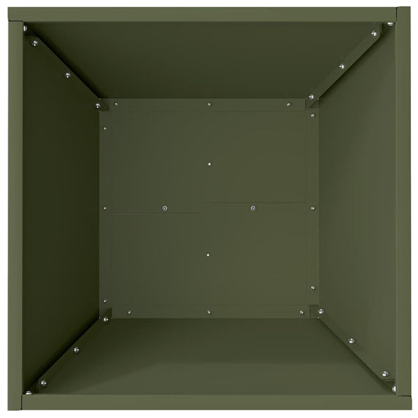 Puutarha ruukku 5 kpl Oliivinvihreä 40 x 40 x 15 cm