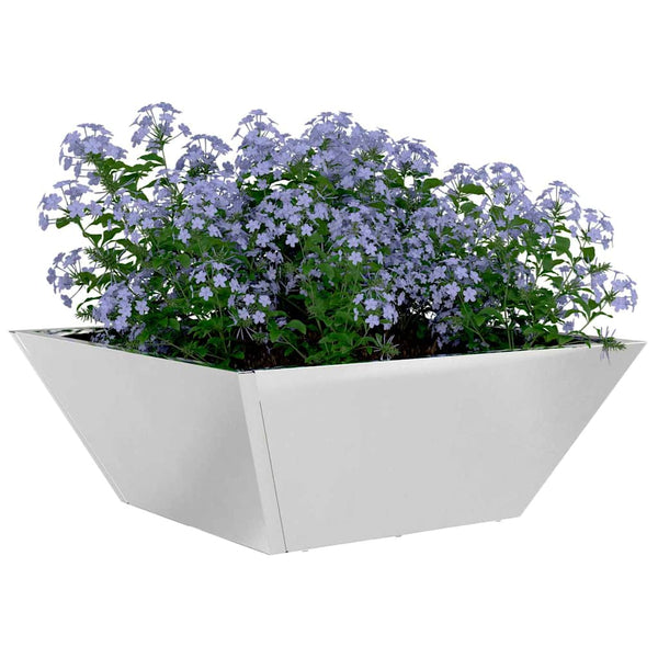 Puutarha ruukku 5 kpl Hopea 40 x 40 x 15 cm Ruostumaton teräs