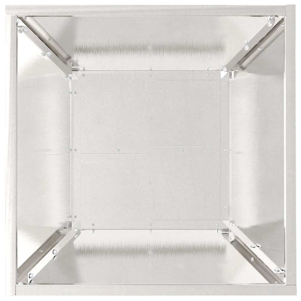 Puutarha ruukku 5 kpl Hopea 40 x 40 x 15 cm Ruostumaton teräs
