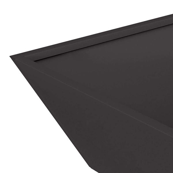 Puutarha ruukku Musta 50 x 50 x 15 cm Kylmävalssattu teräs