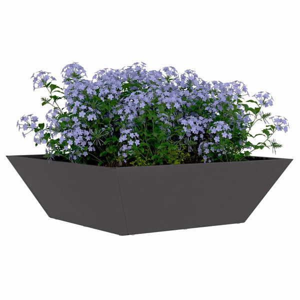 Puutarha ruukku 5 kpl Musta 50 x 50 x 15 cm