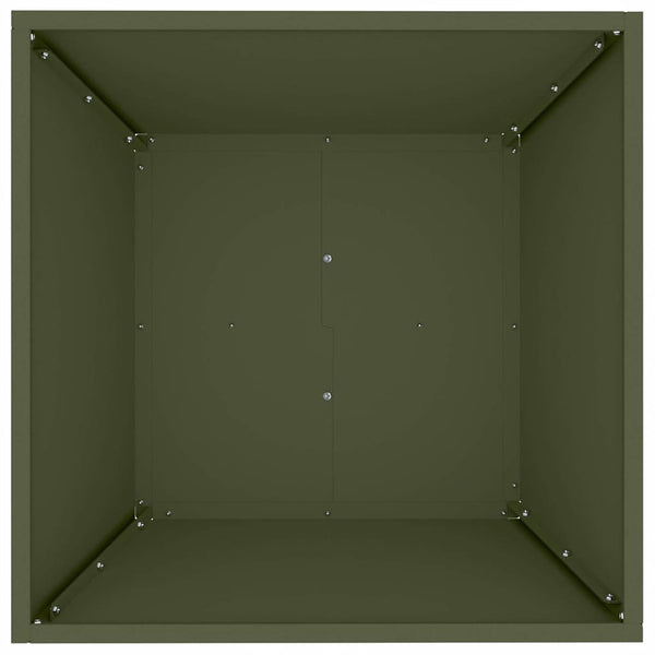 Puutarha ruukku Oliivinvihreä 50 x 50 x 15 cm