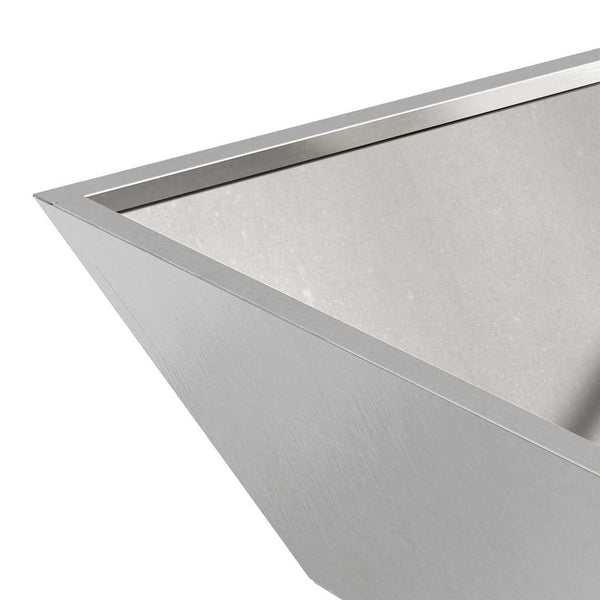 Puutarha ruukku 5 kpl Hopea 50 x 50 x 15 cm Ruostumaton teräs