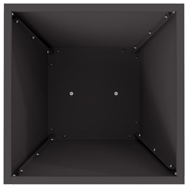 Sarakkeellinen ruukku 2 kpl Musta 35 x 35 x 73 cm