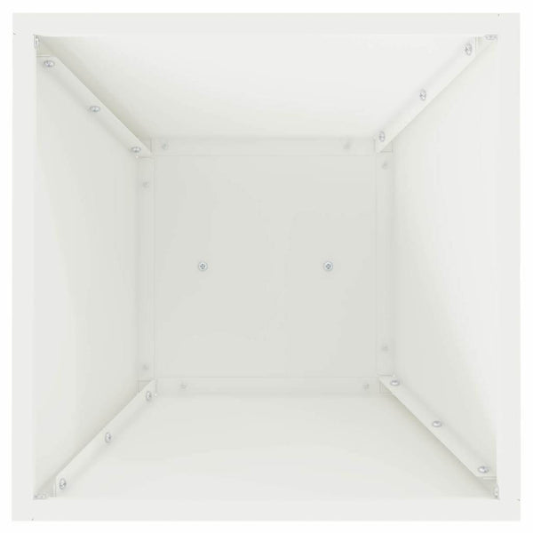 Sarakkeellinen ruukku valkoinen 35 x 35 x 73 cm