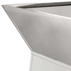 Sarakkeellinen ruukku Hopea 35 x 35 x 73 cm Ruostumaton teräs