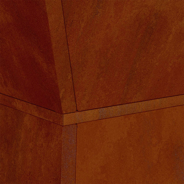 Sarakkeellinen ruukku Ruosteinen 35 x 35 x 73 cm