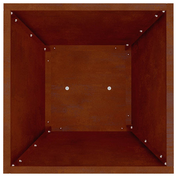 Sarakkeellinen ruukku Ruosteinen 35 x 35 x 73 cm