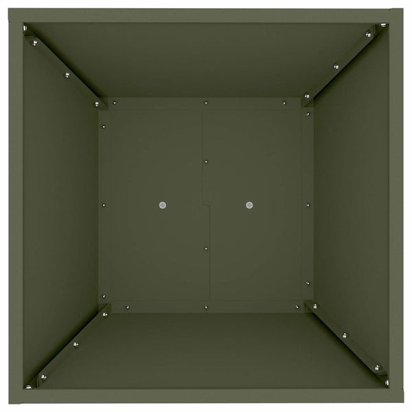Sarakkeellinen ruukku 2 kpl Oliivinvihreä 40 x 40 x 100 cm