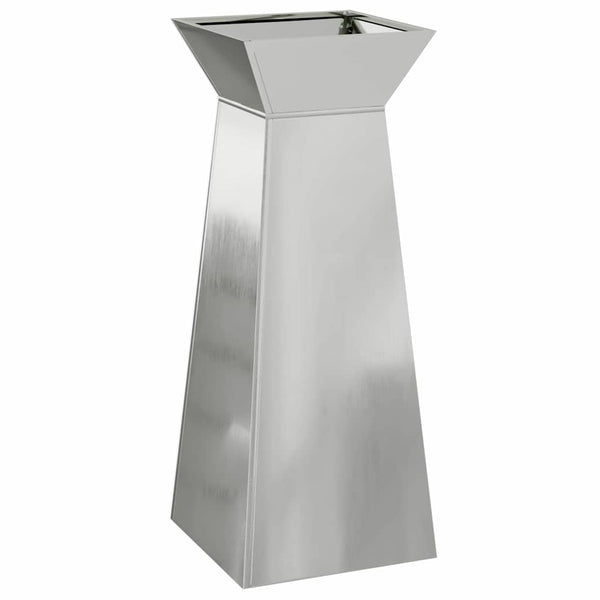 Sarakkeellinen ruukku 2 kpl Hopea 40 x 40 x 100 cm