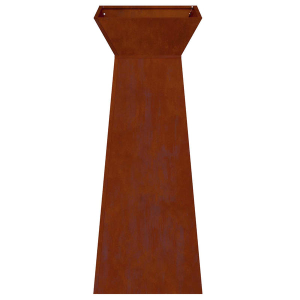 Sarakkeellinen ruukku 2 kpl Ruosteinen 40 x 40 x 100 cm