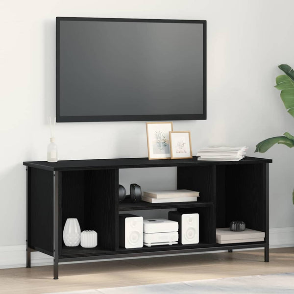 Musta tammi TV-kaappi. 102 x 35 x 45 cm, materiaali tekninen puu.
