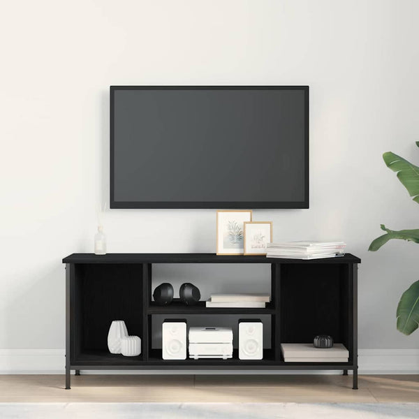 Musta tammi TV-kaappi. 102 x 35 x 45 cm, materiaali tekninen puu.