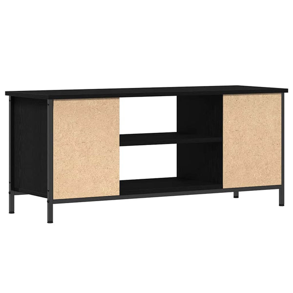 Musta tammi TV-kaappi. 102 x 35 x 45 cm, materiaali tekninen puu.