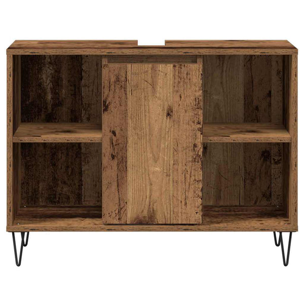 Kylpyhuonekaappi Vanha Puu 80 x 33 x 60 cm Tekninen puu
