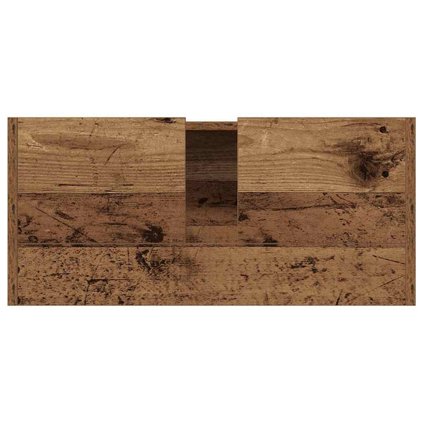 Kylpyhuonekaappi Vanha Puu 80 x 33 x 60 cm Tekninen puu