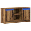 TV-kaappi LED-nauhavalot Ruskea 100 cm x 34 cm x 50 cm Tekninen puu