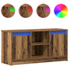 TV-kaappi LED-nauhavalot Ruskea 100 cm x 34 cm x 50 cm Tekninen puu