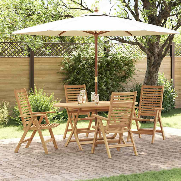 Ruskea puutarhan tuoli Nenadoru 52x64.5x108cm (4 pcs, tiikki)