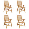 Ruskea puutarhan tuoli Nenadoru 52x64.5x108cm (4 pcs, tiikki)