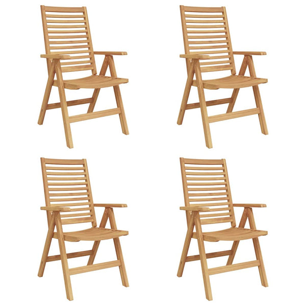 Ruskea puutarhan tuoli Nenadoru 52x64.5x108cm (4 pcs, tiikki)