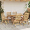 Ruskea puutarhan tuoli Bradescu 52x64.5x108cm (6 pcs, tiikki)