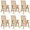 Ruskea puutarhan tuoli Bradescu 52x64.5x108cm (6 pcs, tiikki)