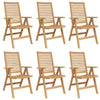 Ruskea puutarhan tuoli Bradescu 52x64.5x108cm (6 pcs, tiikki)