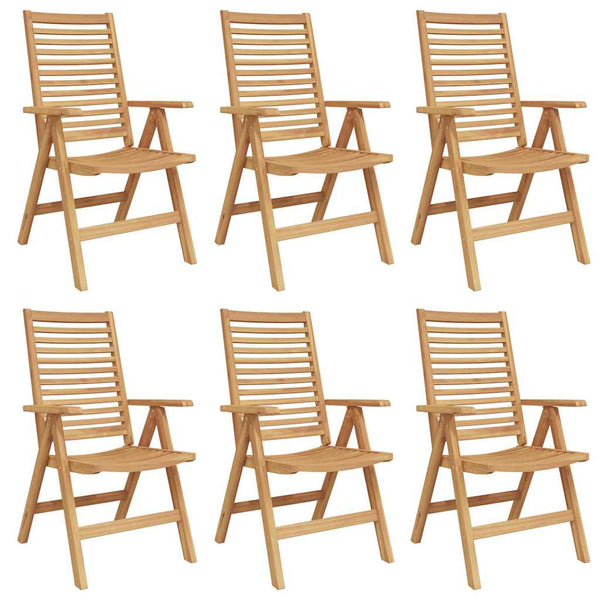 Ruskea puutarhan tuoli Bradescu 52x64.5x108cm (6 pcs, tiikki)