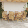 Ruskea puutarhan tuoli Veszpremi 52x64.5x108cm (8 pcs, tiikki)