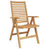 Ruskea puutarhan tuoli Veszpremi 52x64.5x108cm (8 pcs, tiikki)