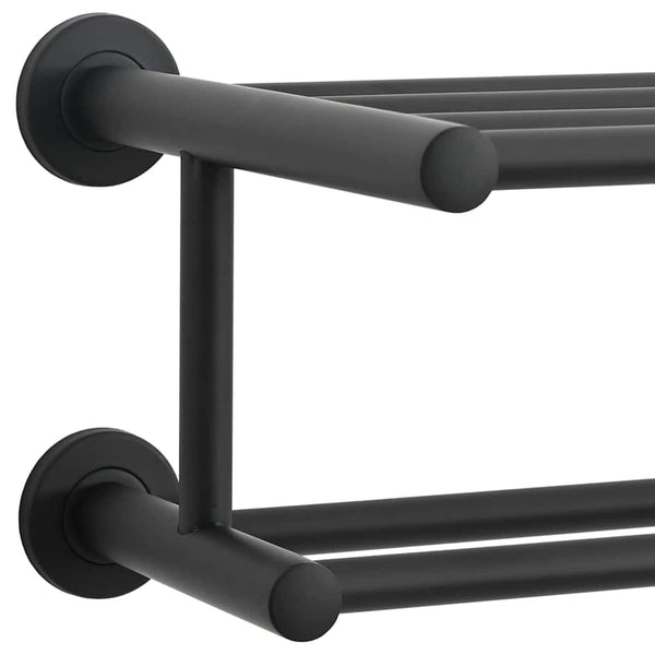 Musta pyyheteline Simzian 61x23x17cm (ruostumaton teräs)