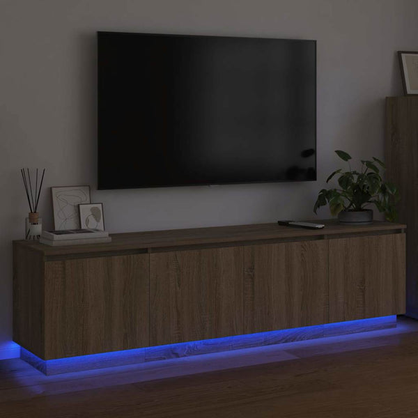 LED-televisiotaso Sonoma tammi 180 x 38 x 49 cm Tekninen puu