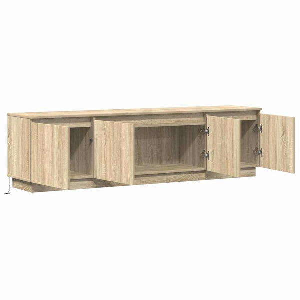 LED-televisiotaso Sonoma tammi 180 x 38 x 49 cm Tekninen puu