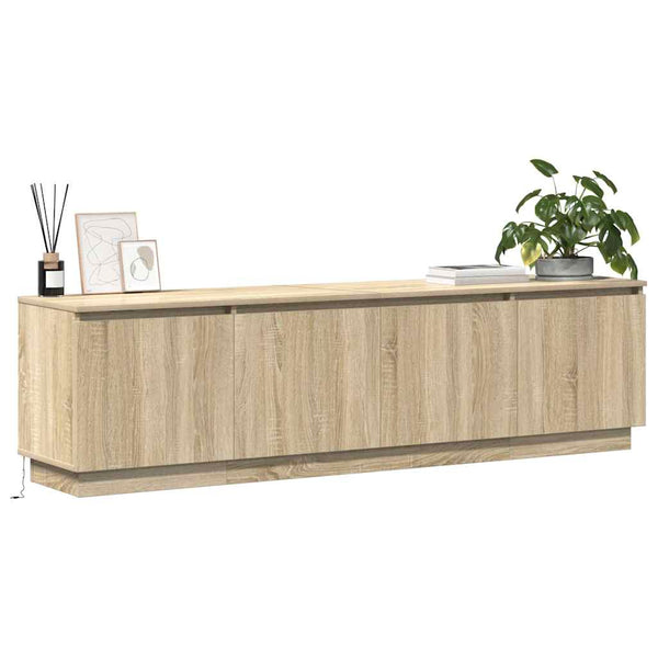 LED-televisiotaso Sonoma tammi 180 x 38 x 49 cm Tekninen puu
