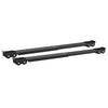 Pesukoneen jalusta 2 pcs Musta 72 x 5 x 4.5 cm Teräs
